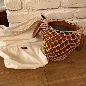 STAUD Moreau Leather Bucket Bag